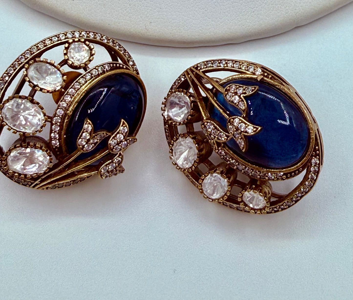 Royal Blue & Gold Necklace Set