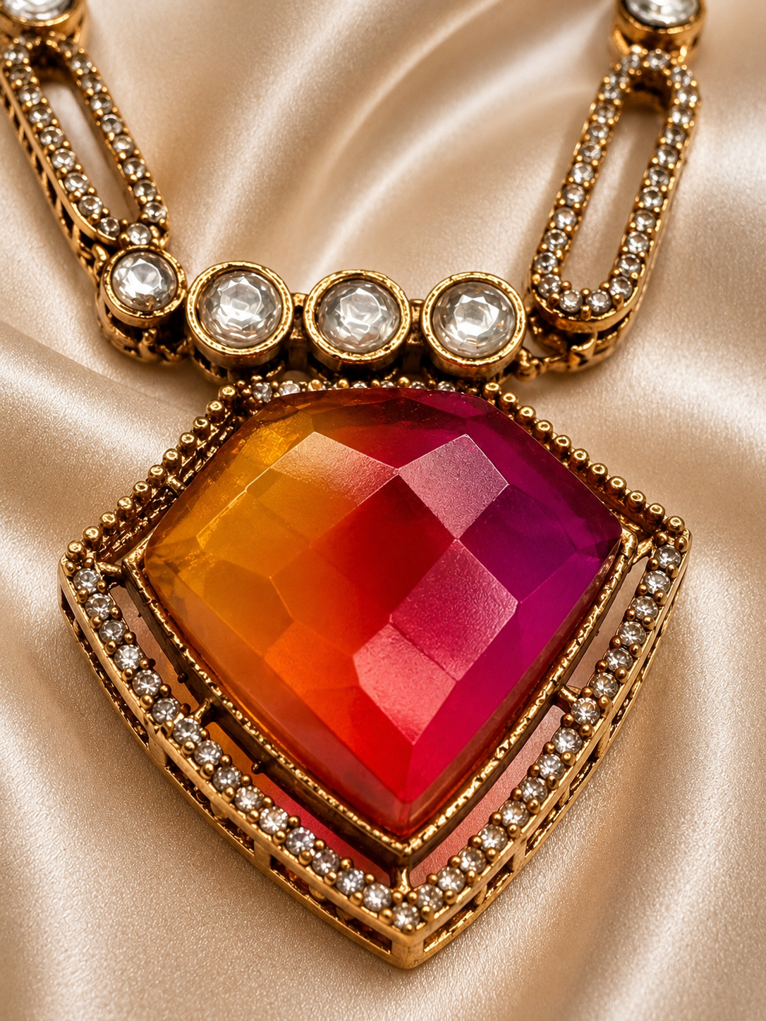 Sunset Glow AD Necklace & Earring Set