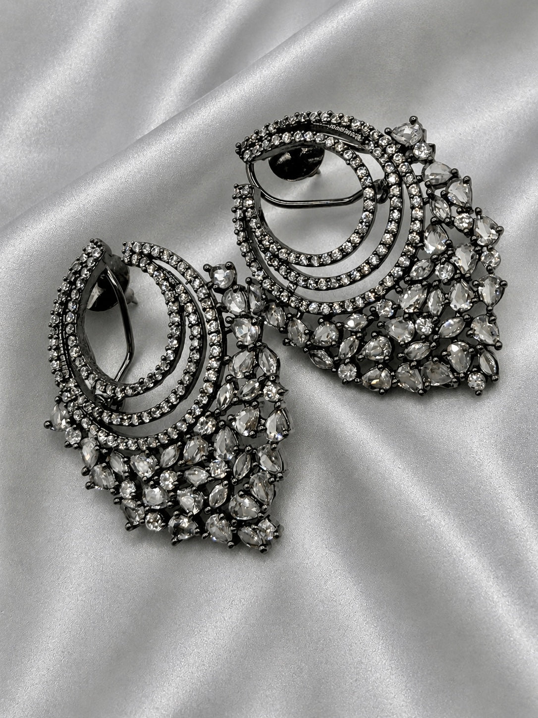 Crystal Crescent studs