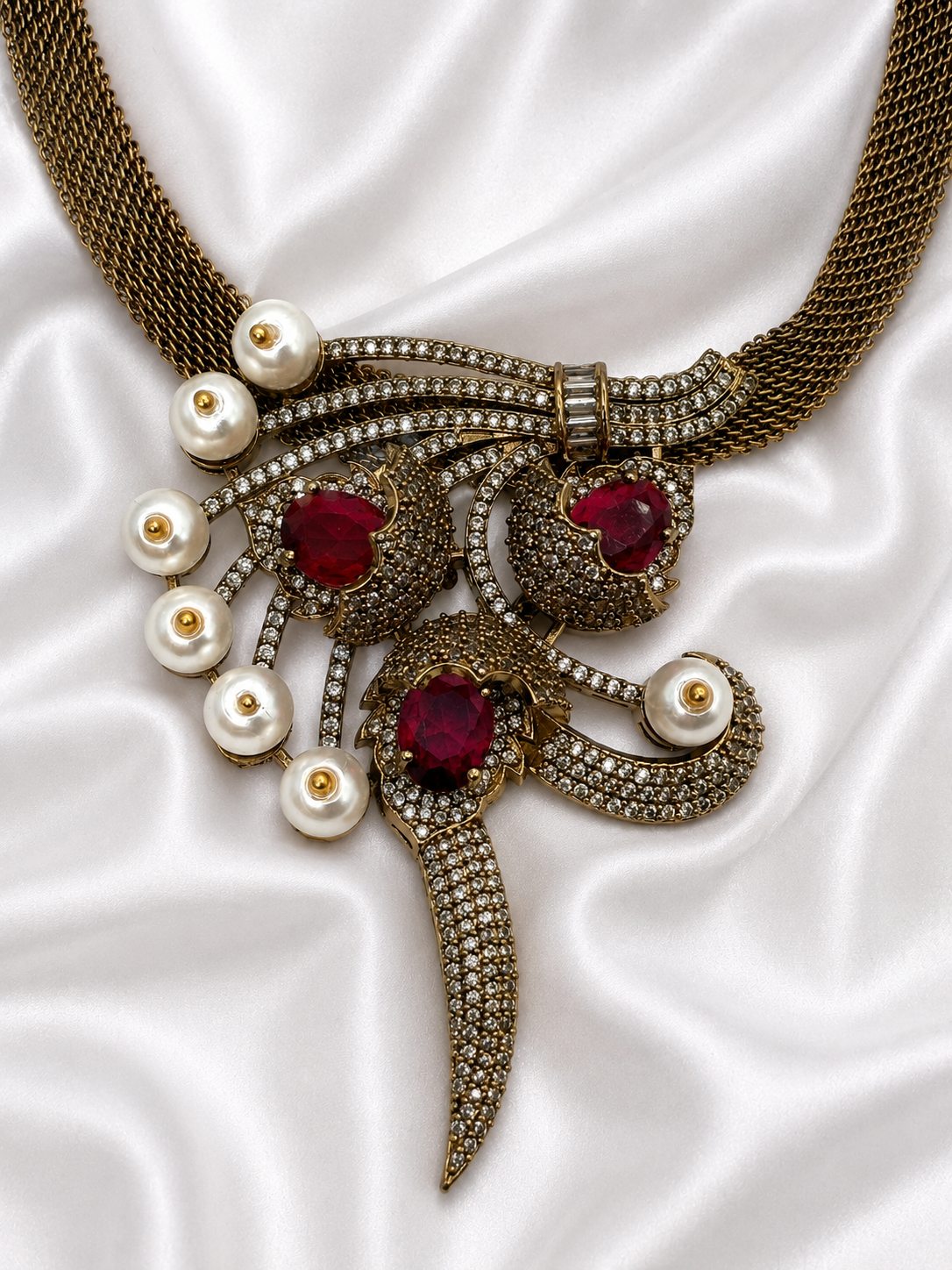 Ruby Antique Necklace Set