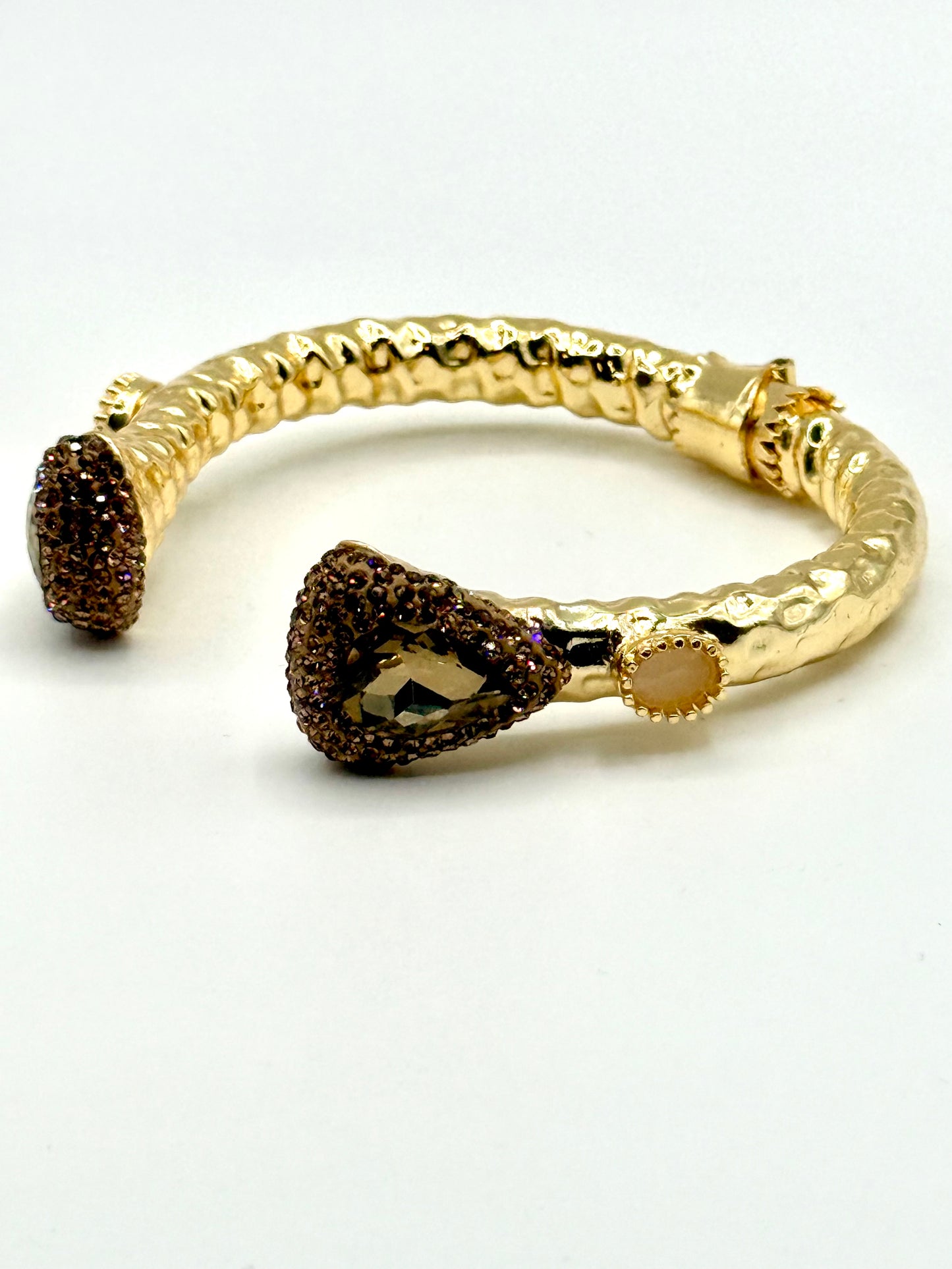 Champagne Crystal with Bronze Bangle