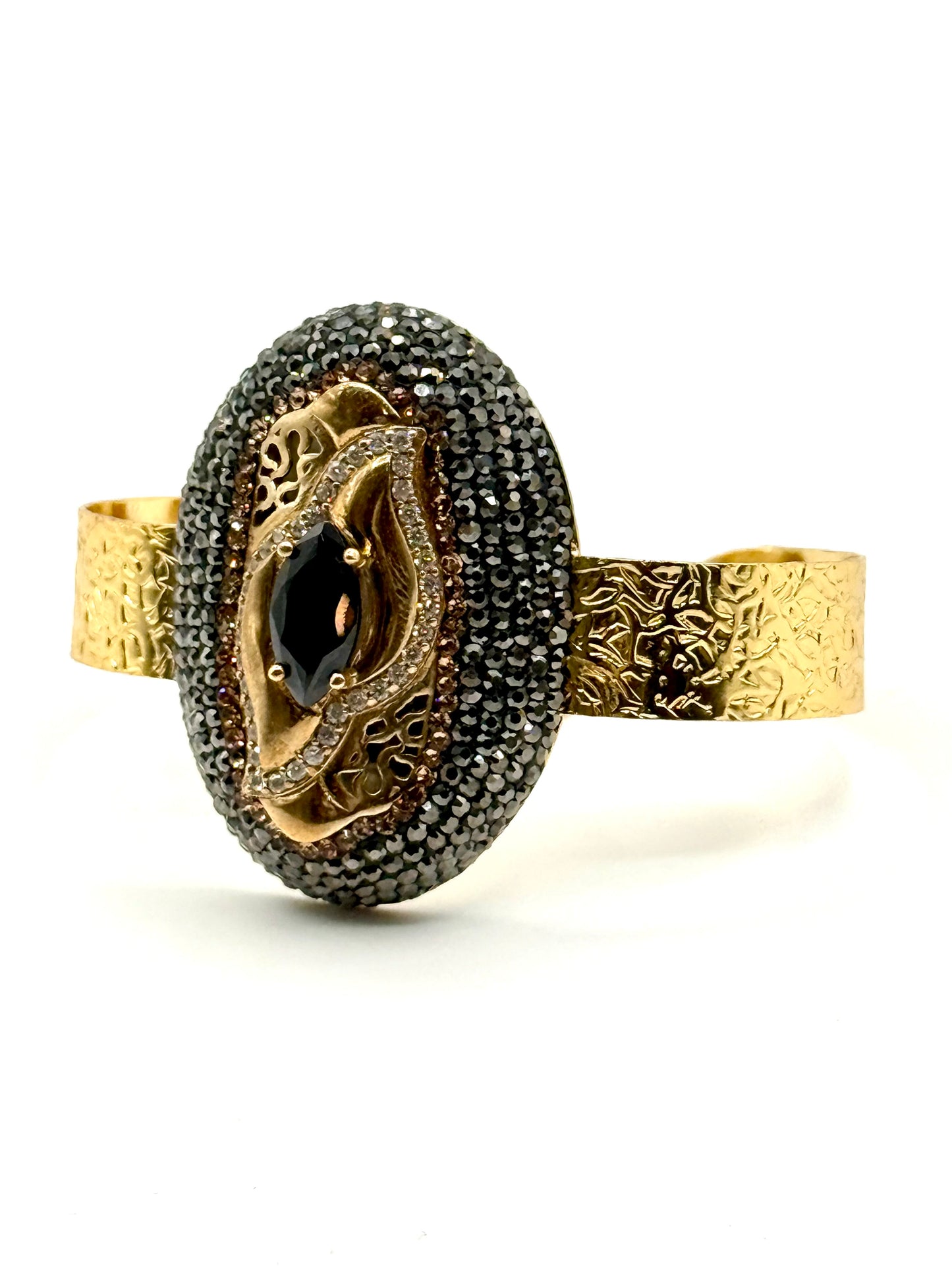 Black Onyx Crystal Bangle