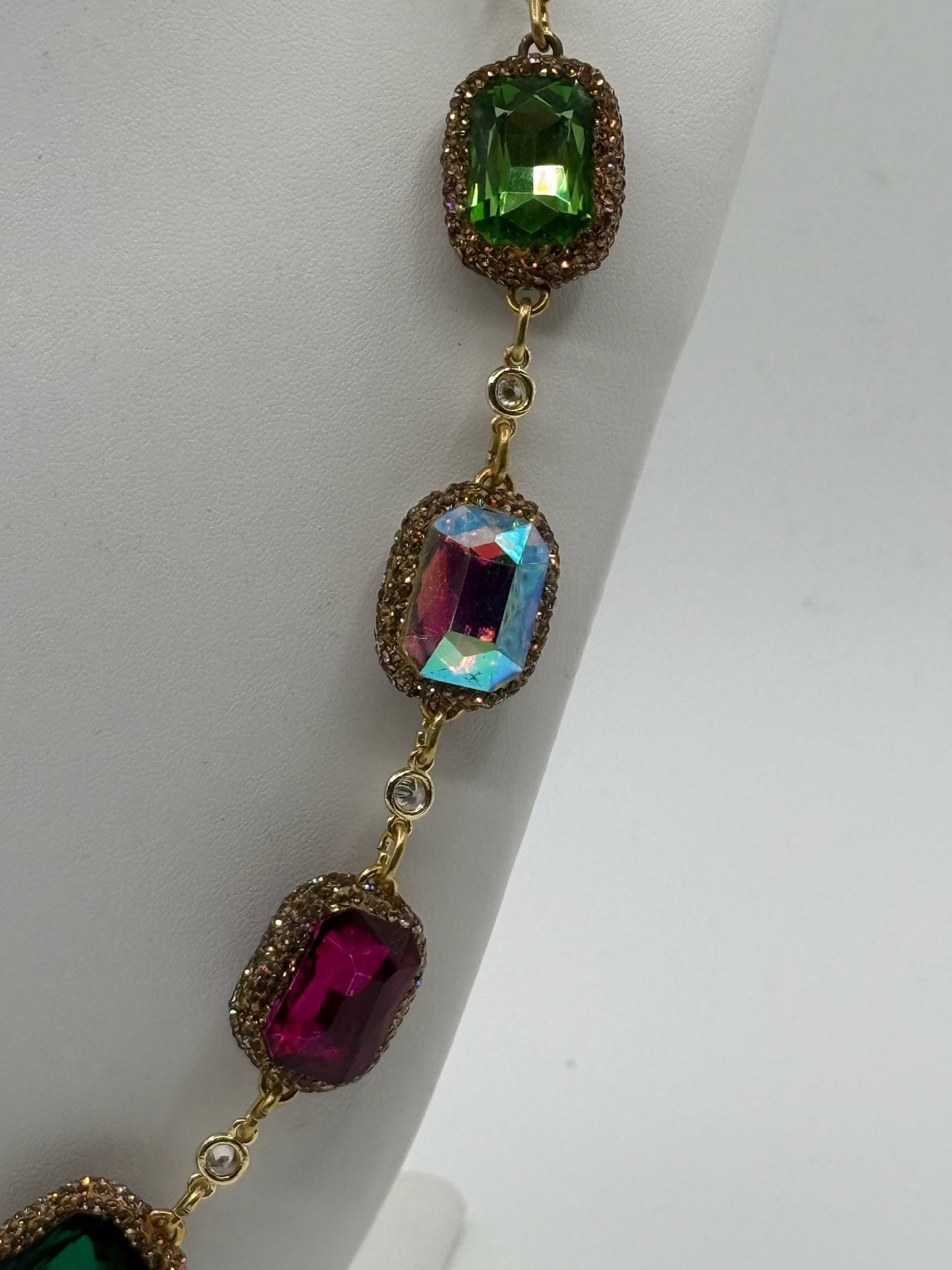 Luminous Multi-Crystal Necklace