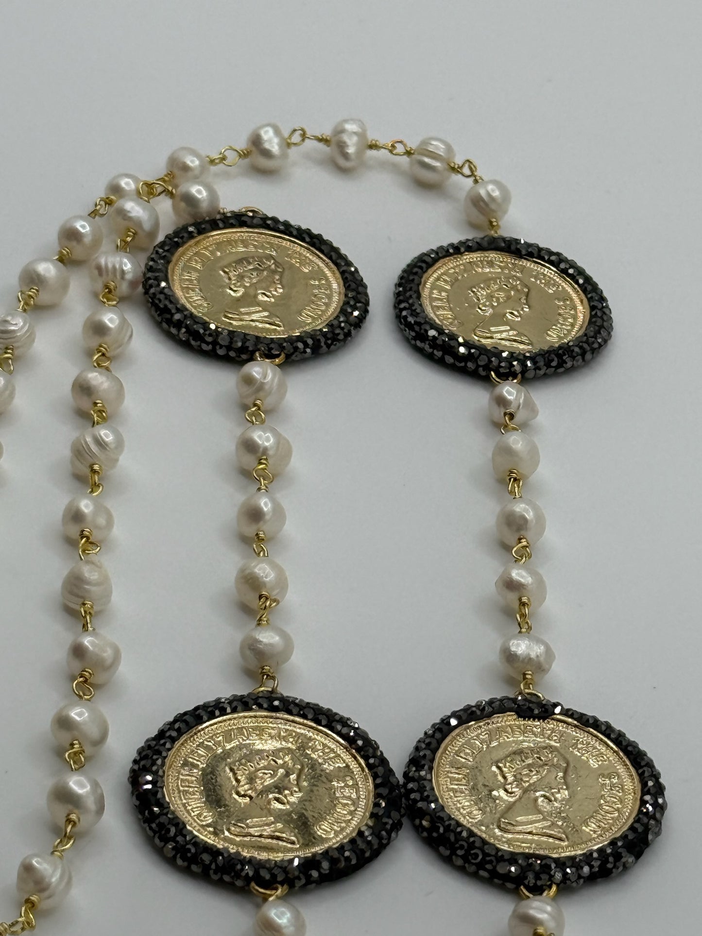 Pearl Coin Fusion Necklace