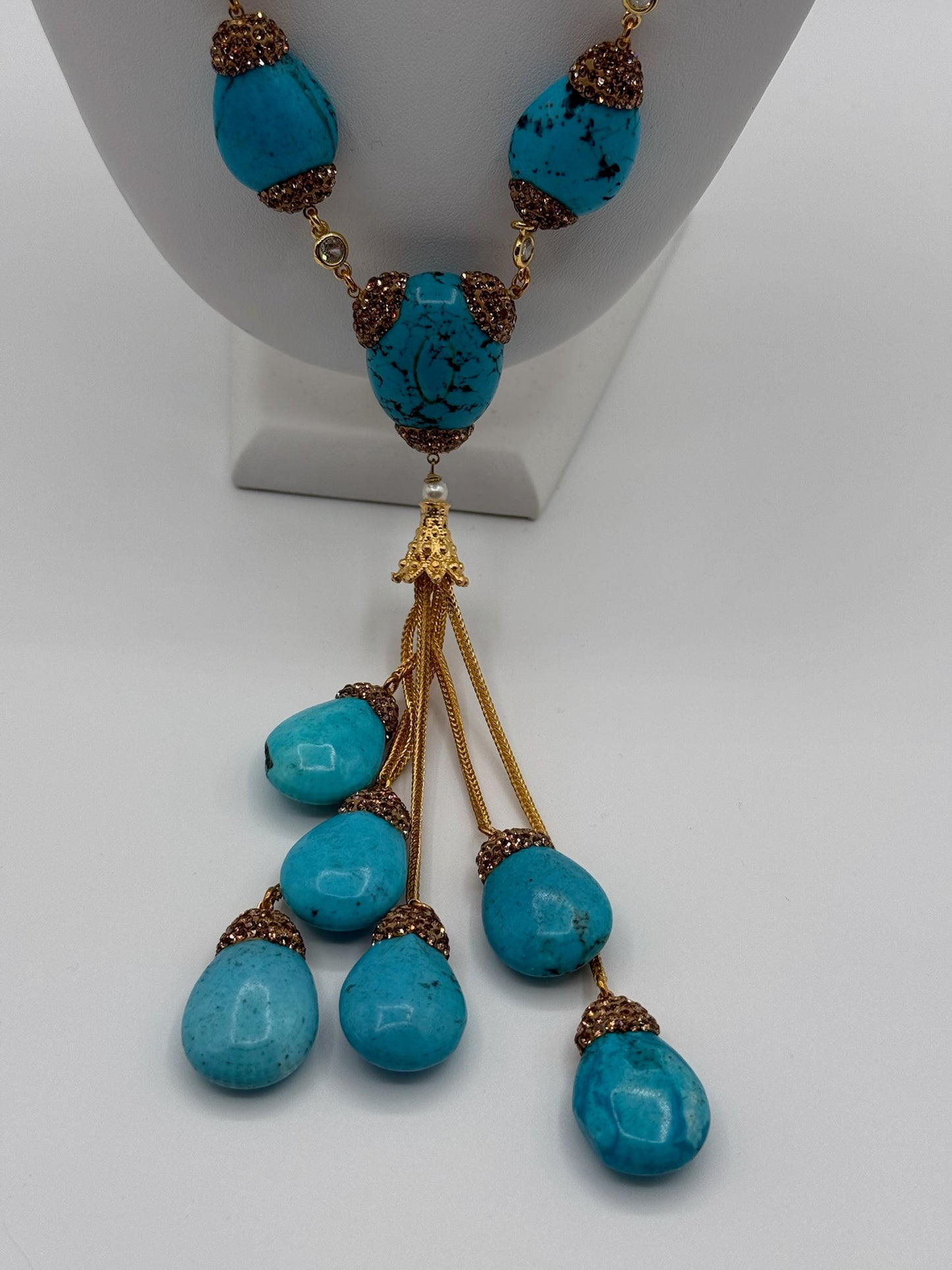 Feroza Pearl Necklace