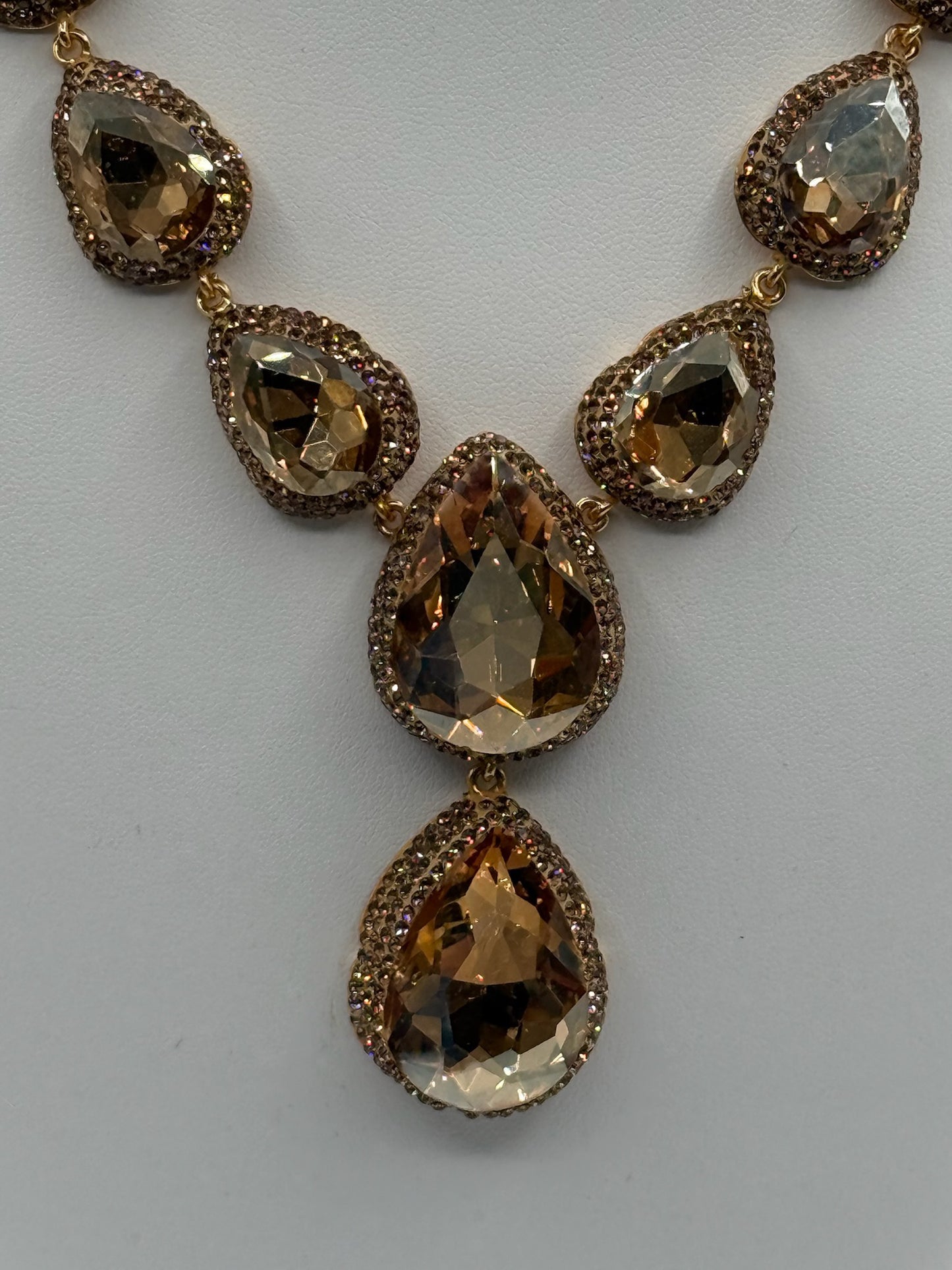 Gold Crystal Necklace