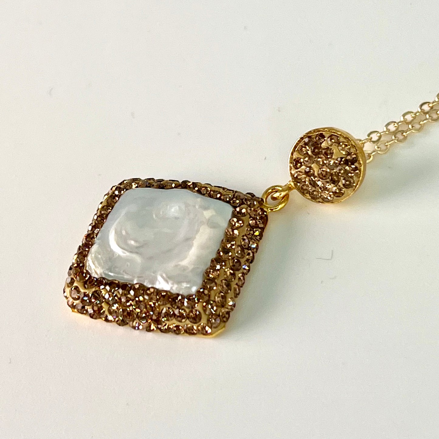 Mother of pearls square Locket set