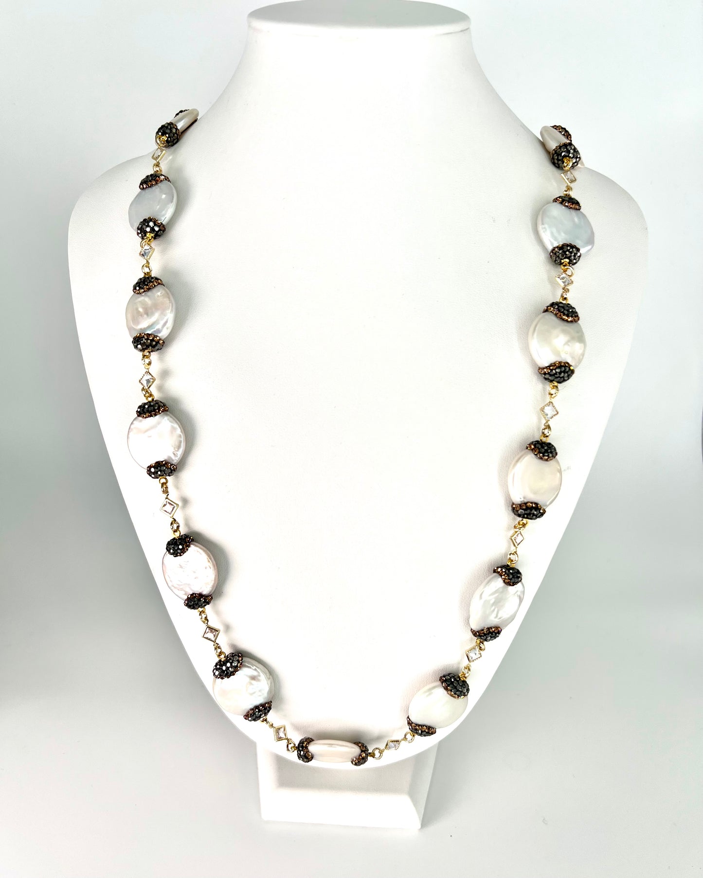 Baroque Pressed Pearl Necklace