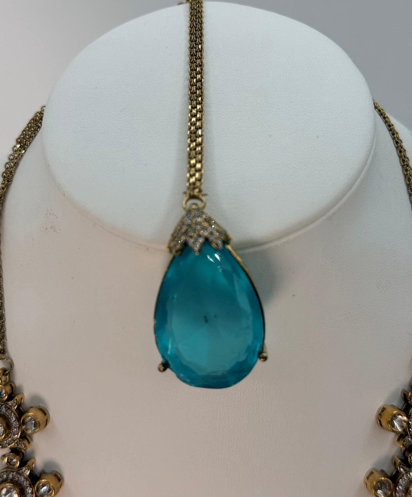 Polki Turquoise Necklace Set