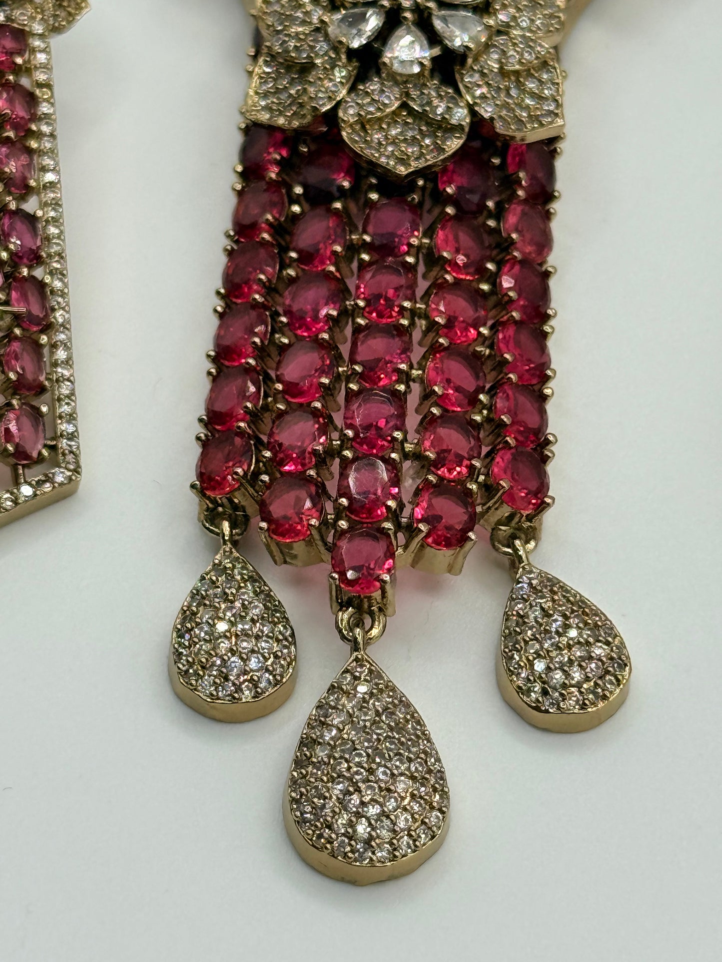 Ruby & Polki Necklace Set
