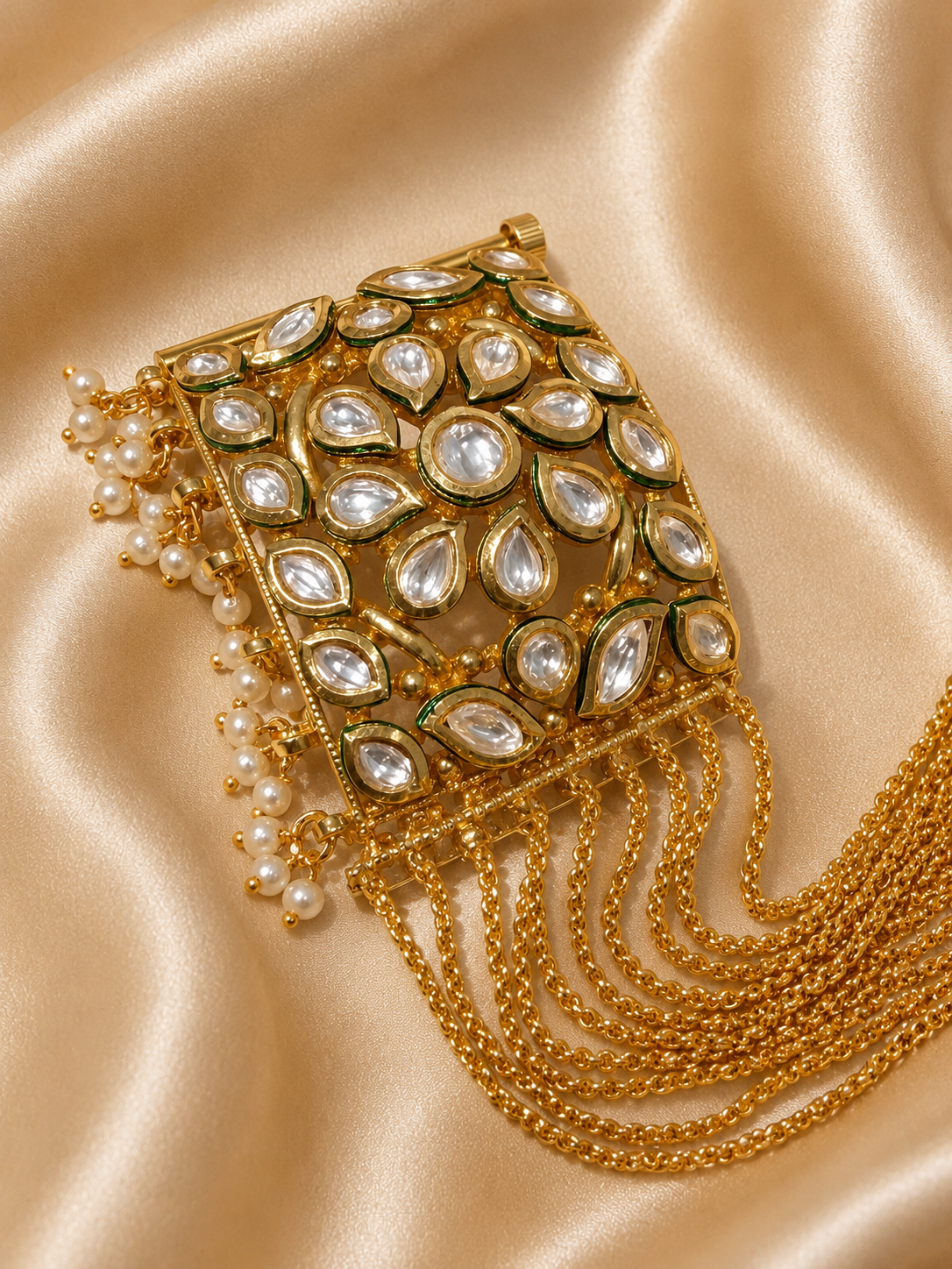 Kundan Multi-Chain Bracelet