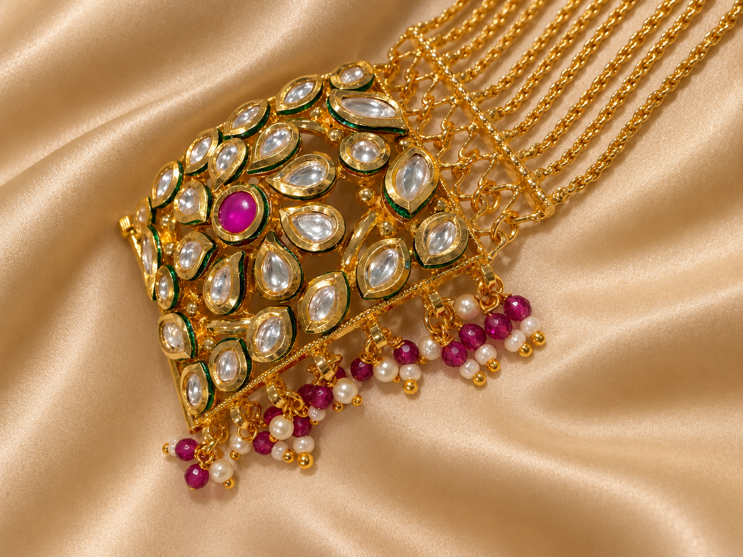 Kundan Multi-Chain Bracelet