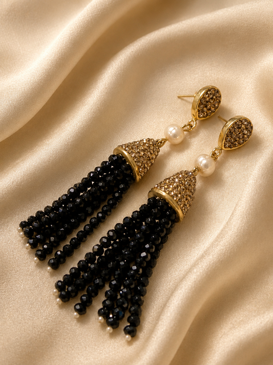 Taael Earrings with Marcasite tops along with Mother of pearls