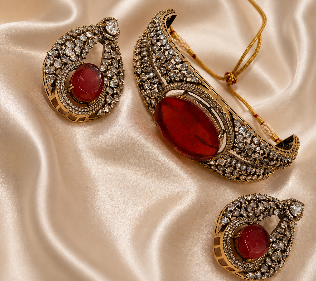 Ruby & AD Chokar Set
