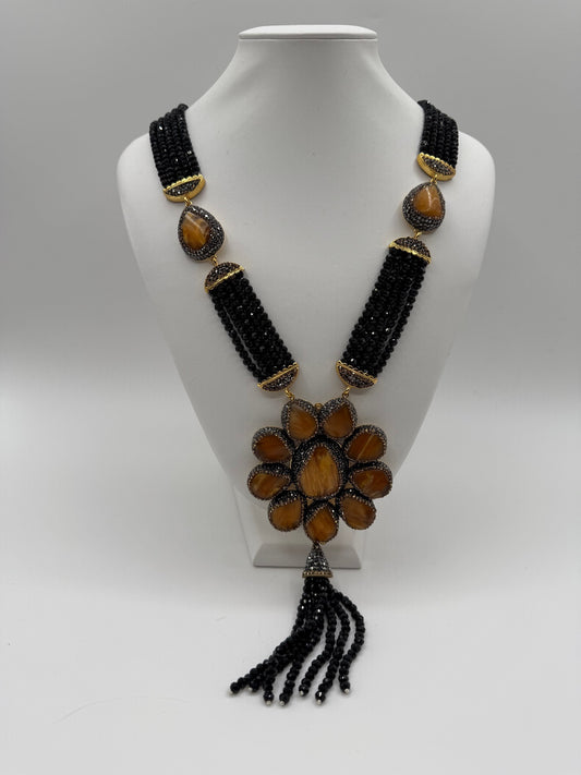 Golden floral Necklace