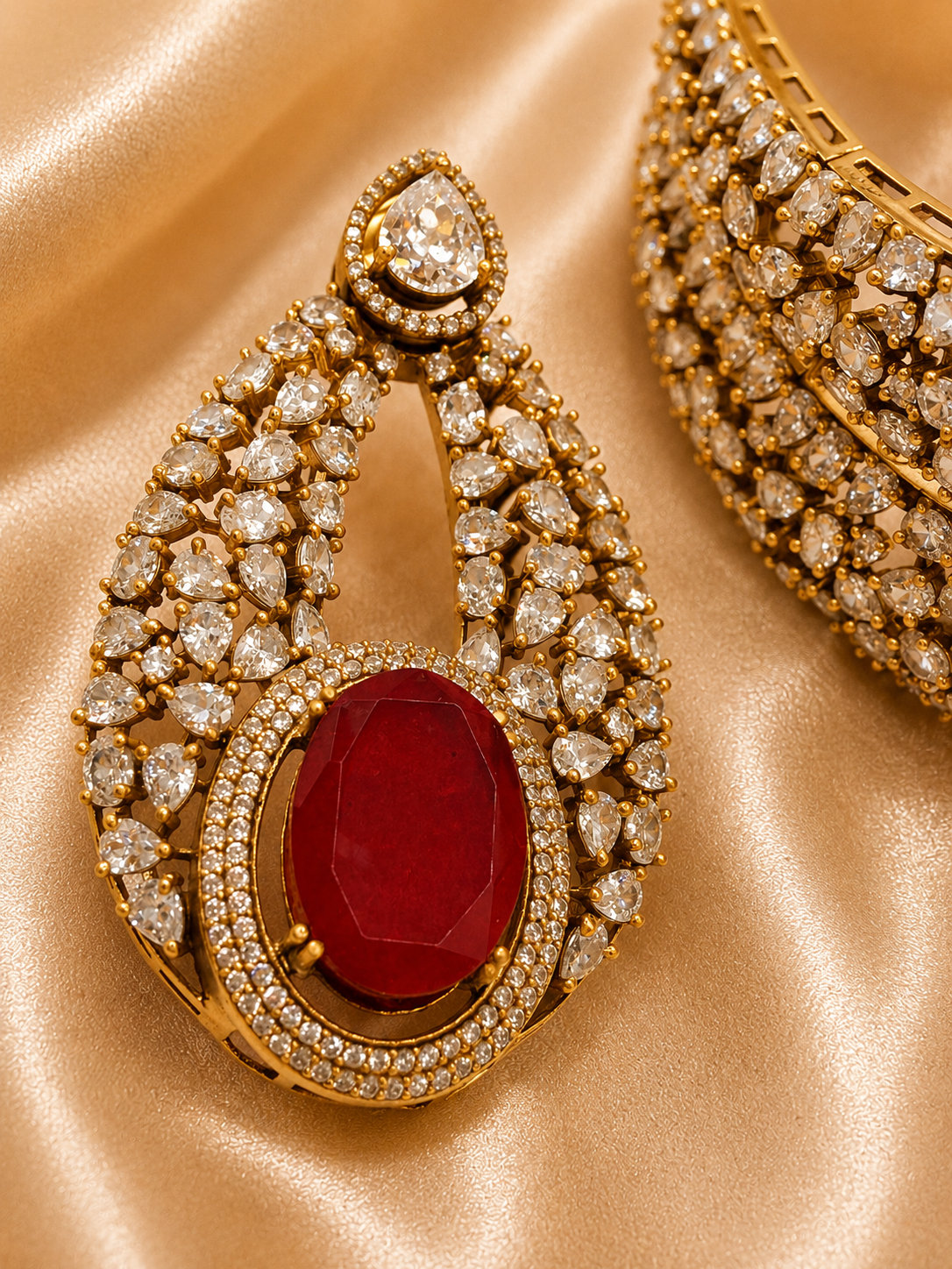 Ruby & AD Chokar Set