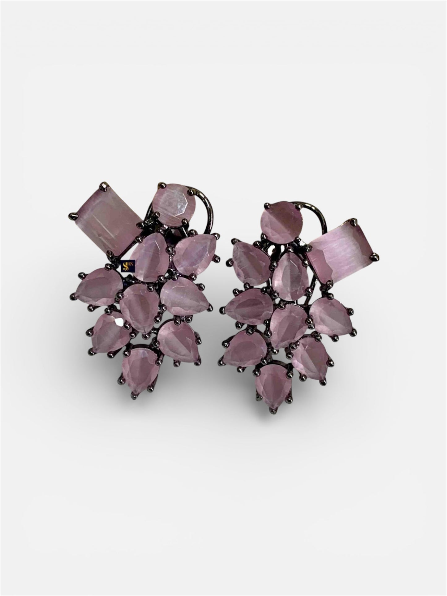 Elegant Mona Lisa Stone Studs