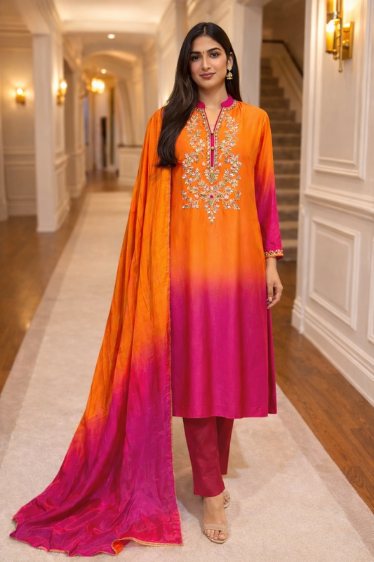 Blush Amber Elegance Suit