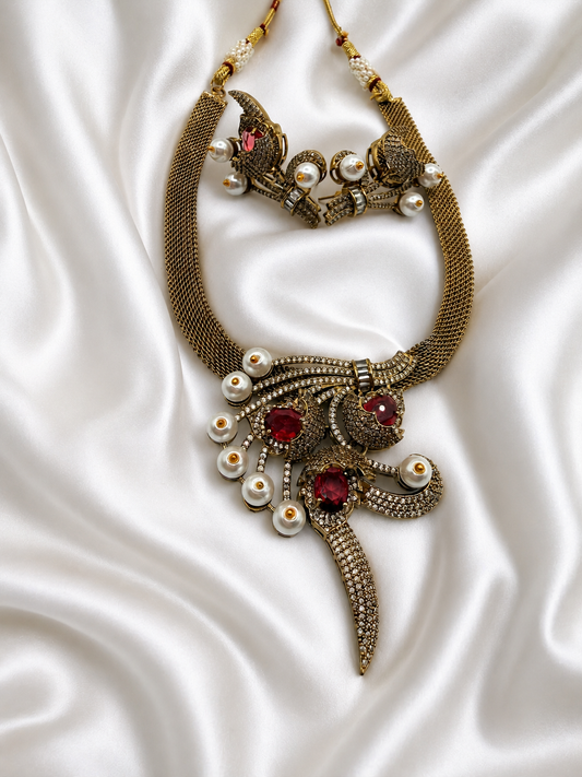 Ruby Antique Necklace Set