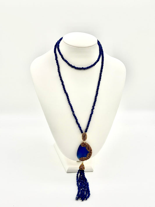 Cat Eye Necklacres with gold Marcasites