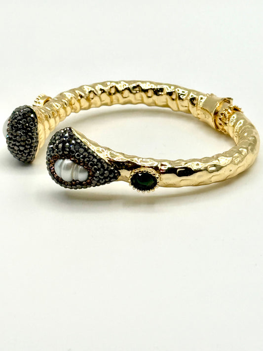 Golden Pearl Bangle