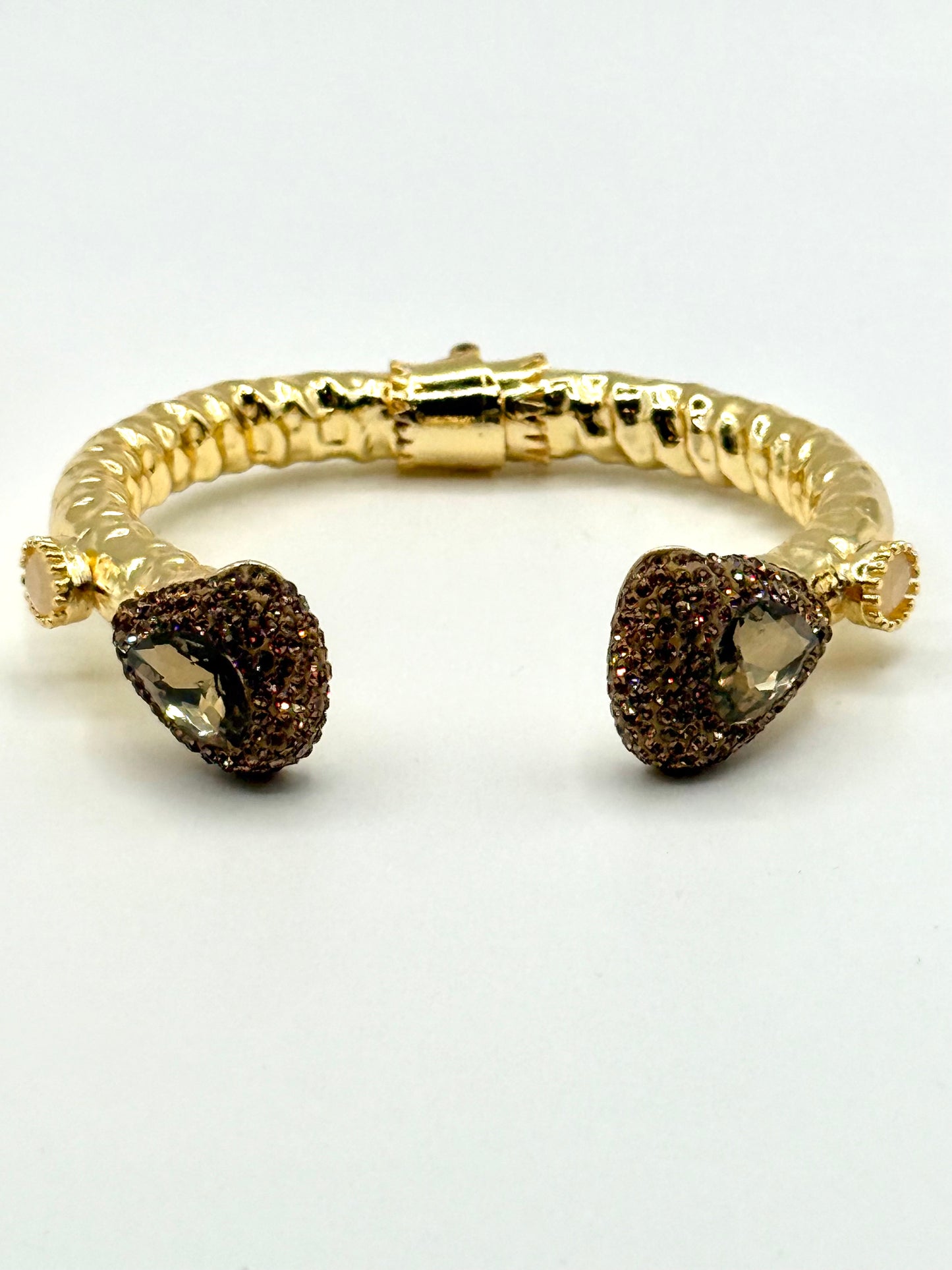Champagne Crystal with Bronze Bangle