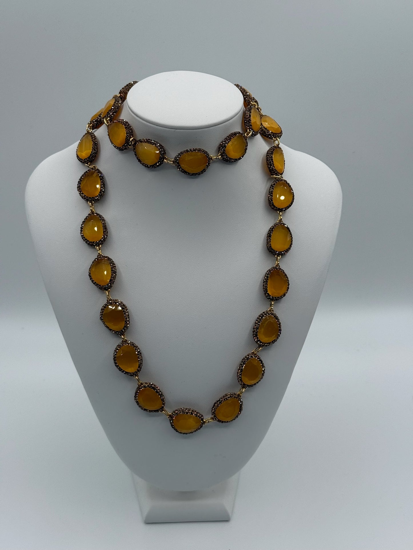 Yellow Cat Eye Necklace