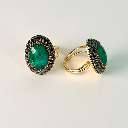 Emerald Semi-Precious Ring