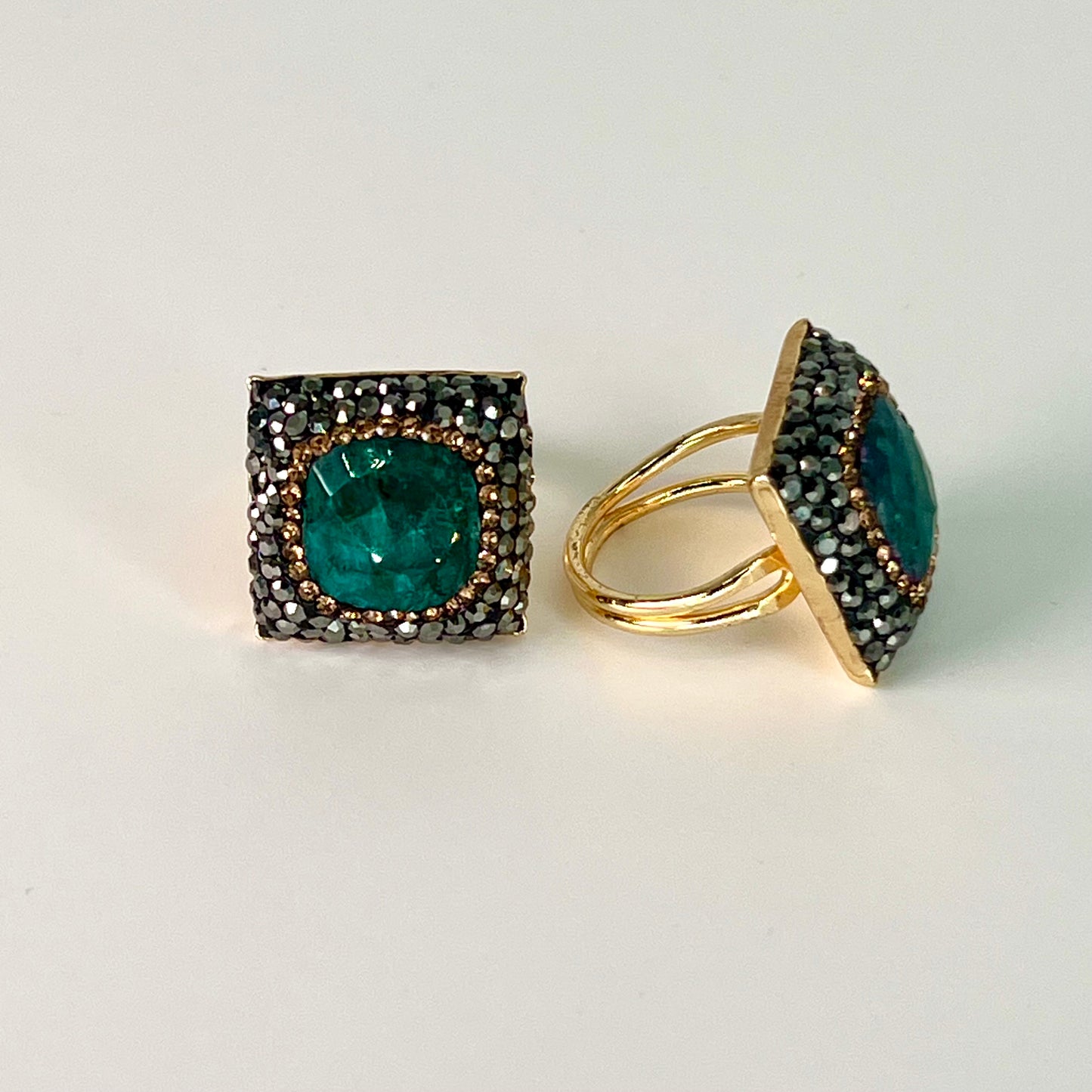 Emerald Semi-Precious Ring