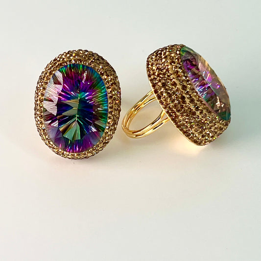 Mystic Topaz Gem Ring