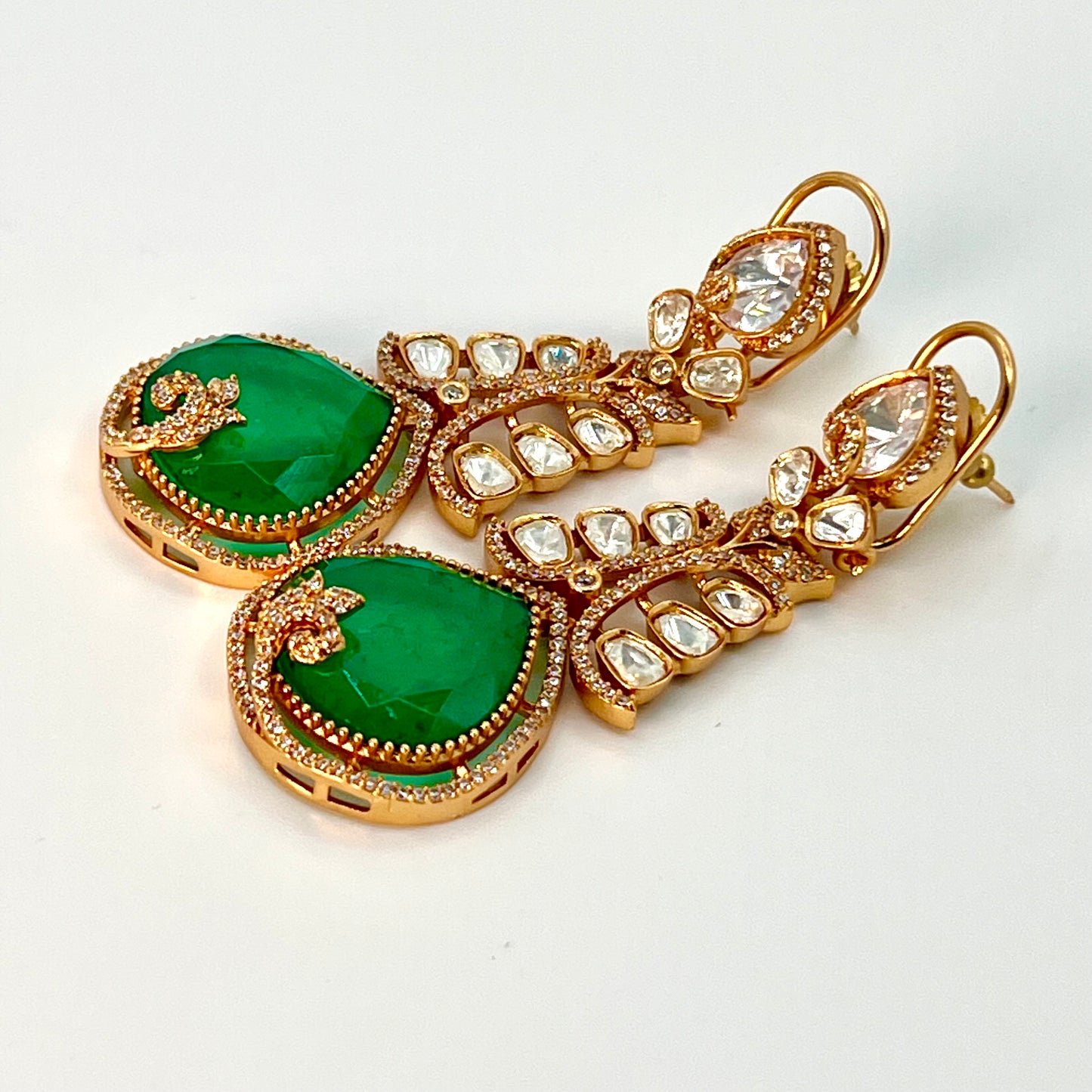 Chandelier Earrings - Emerald