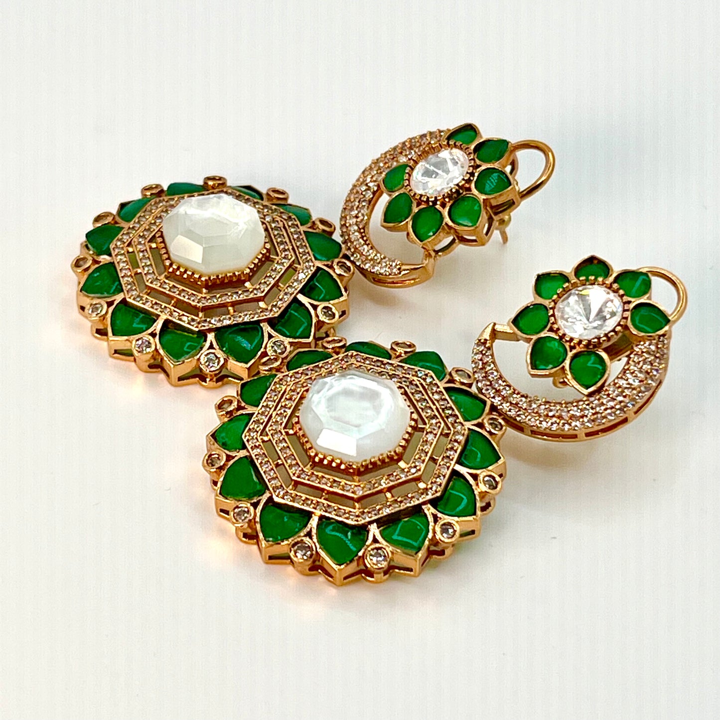 Mother-of-Pearl Statement Earrings