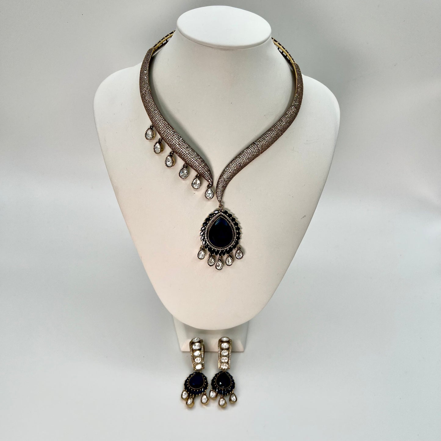 Gemstone Necklace & Earring Set