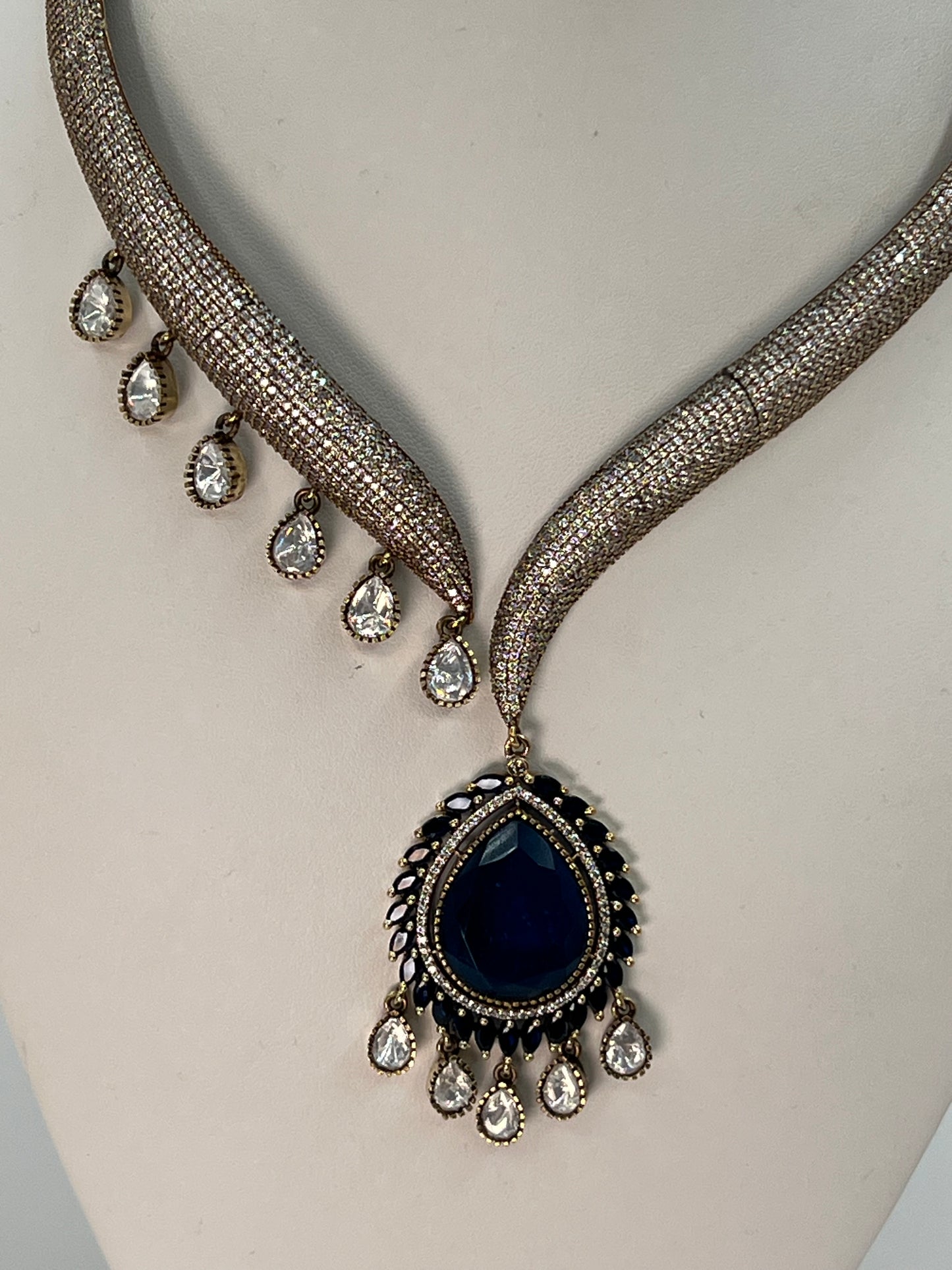 Gemstone Necklace & Earring Set