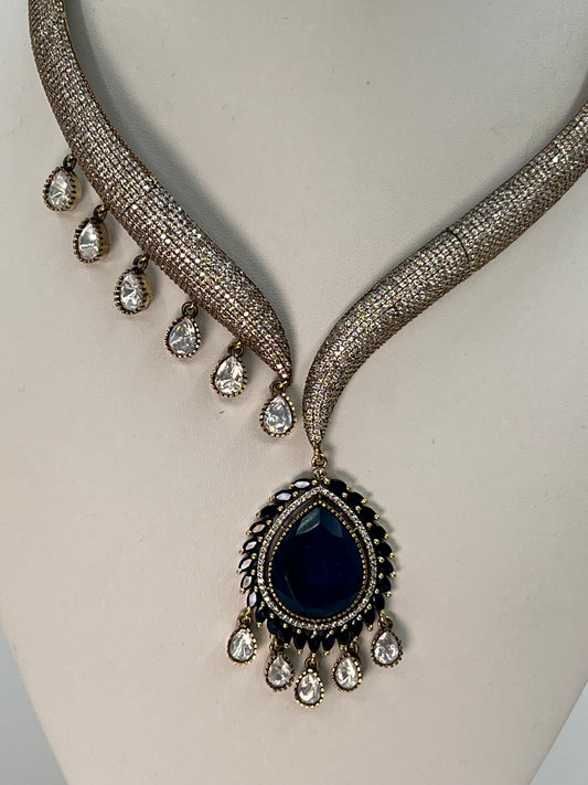 Gemstone Necklace & Earring Set