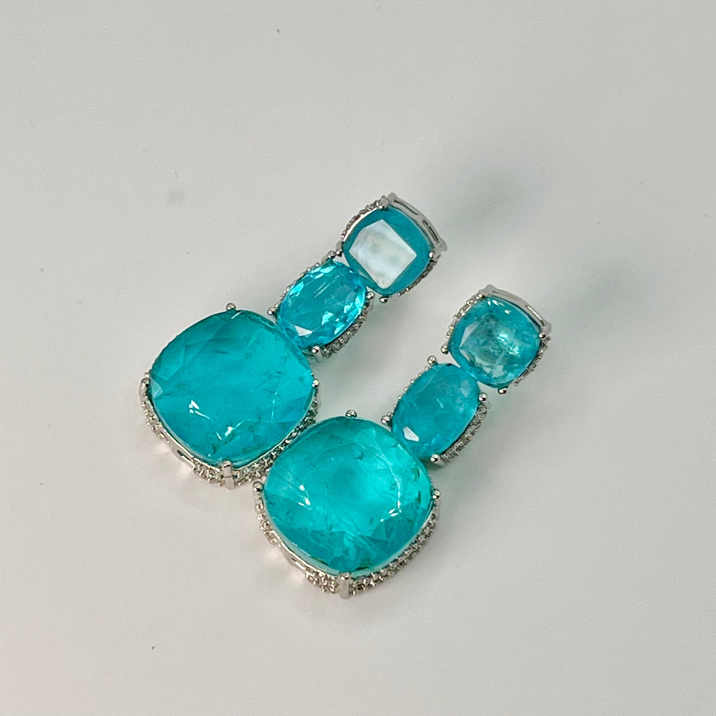 Doublet Stone Earrings