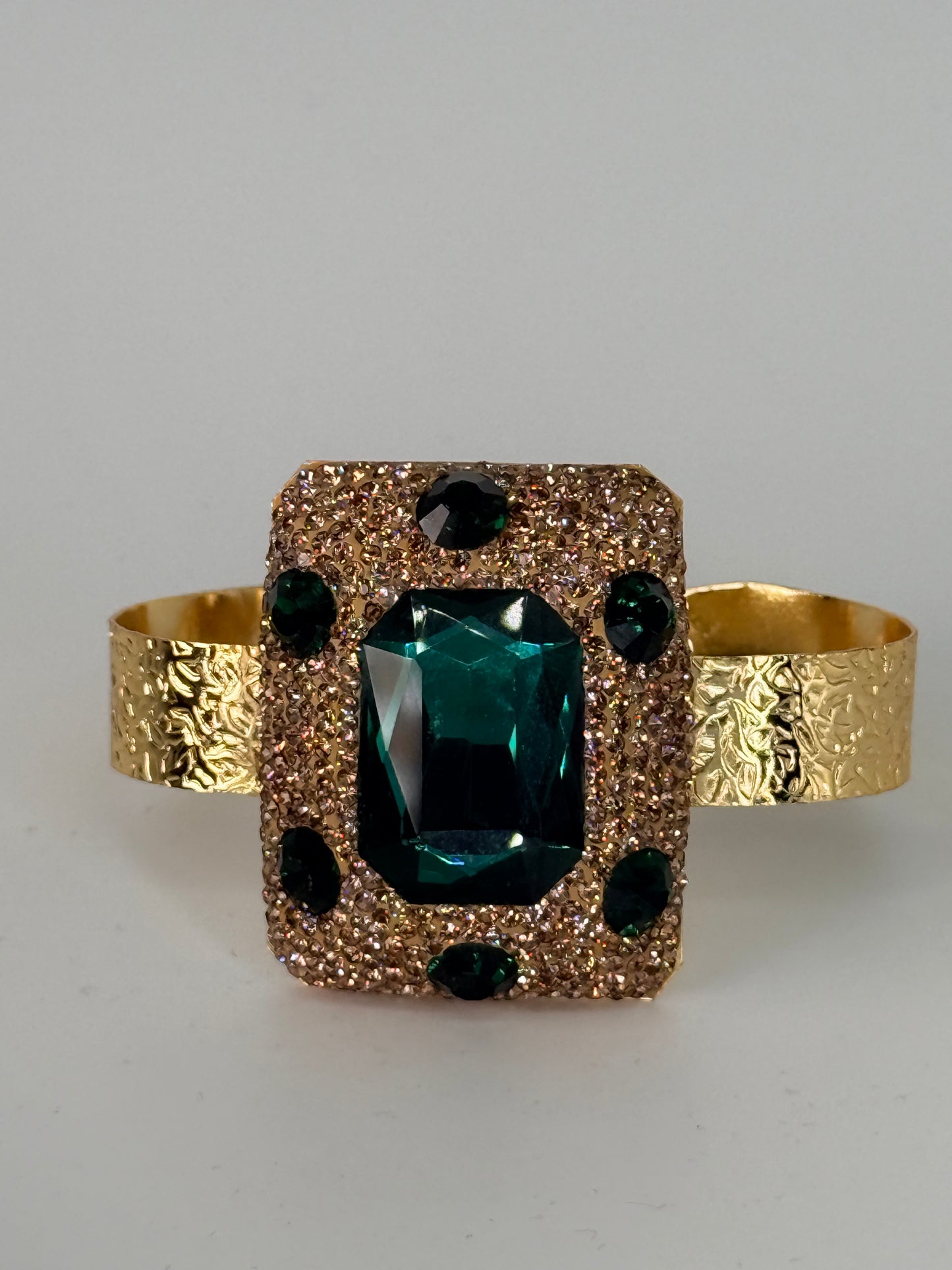 Gold & Green Grace Bangle