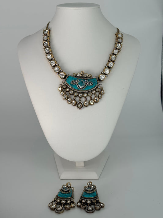 Polki Elegant Necklace Set