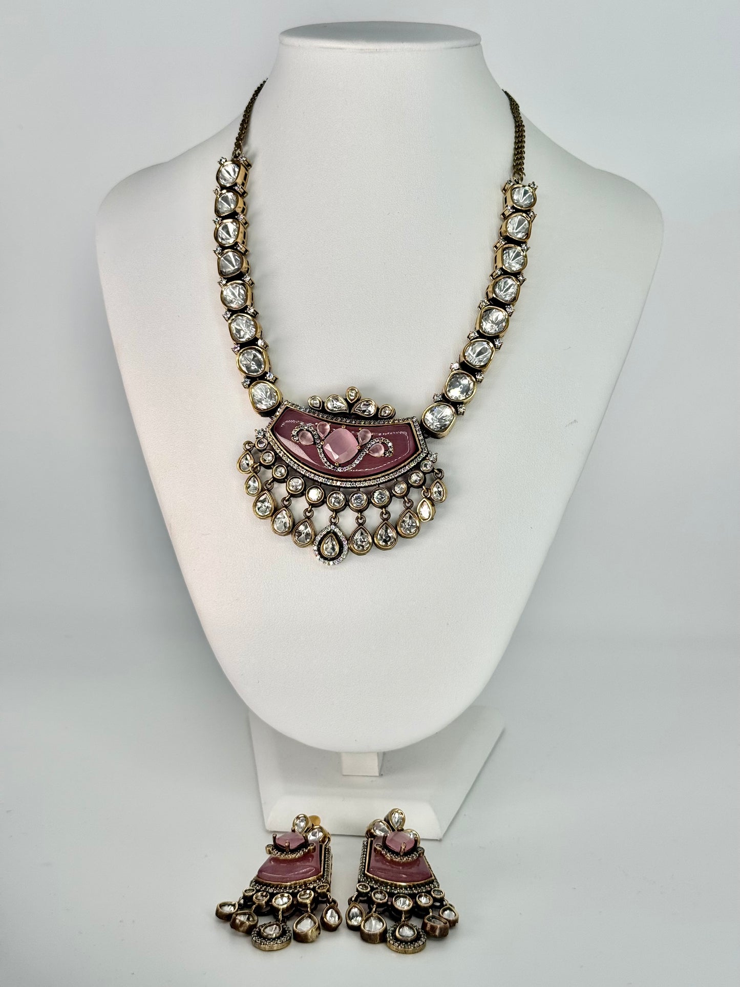 Polki Elegant Necklace Set