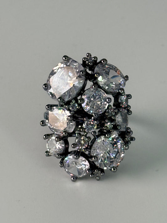 Gemstone Cluster Ring