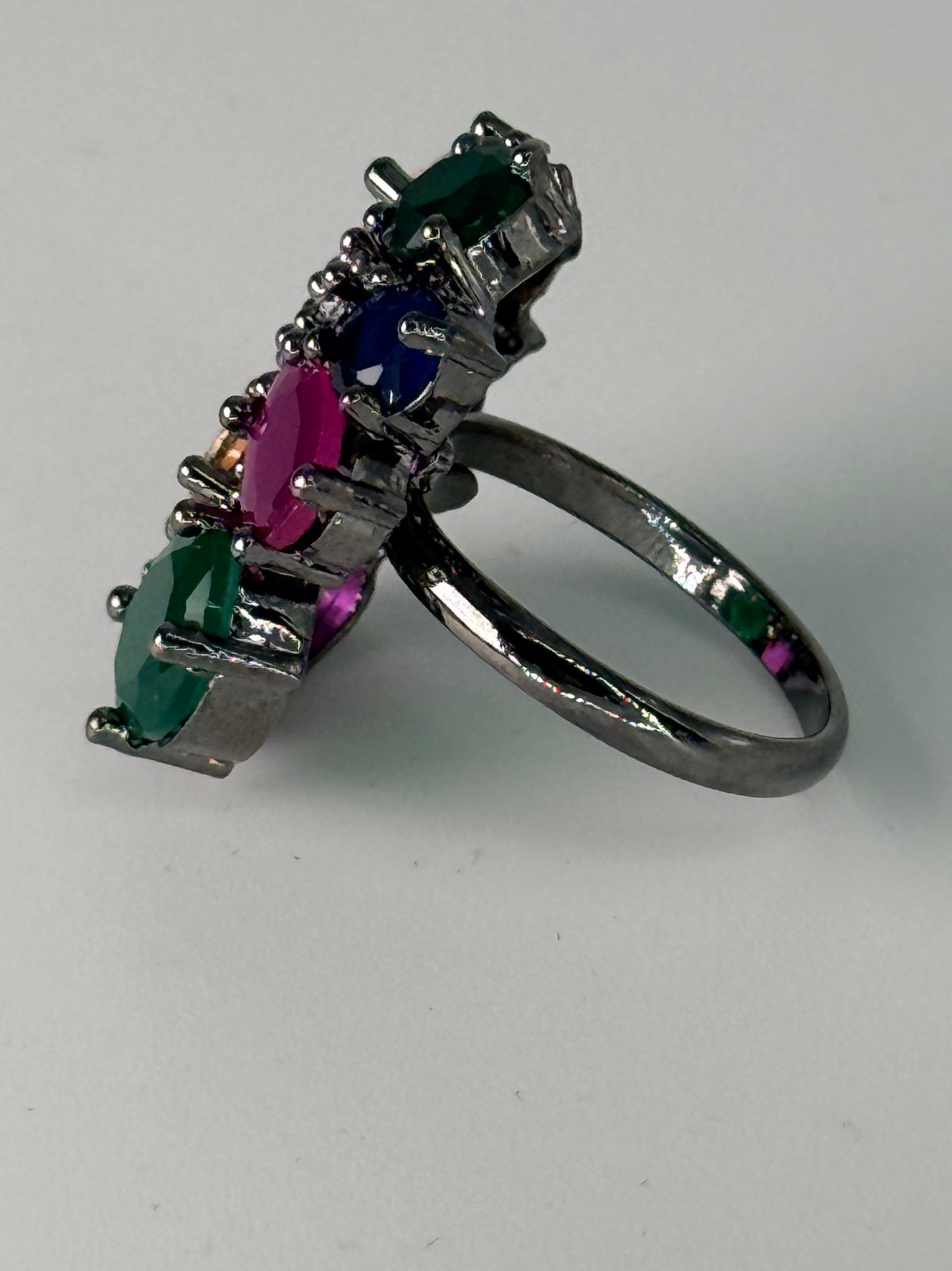 Gemstone Cluster Ring
