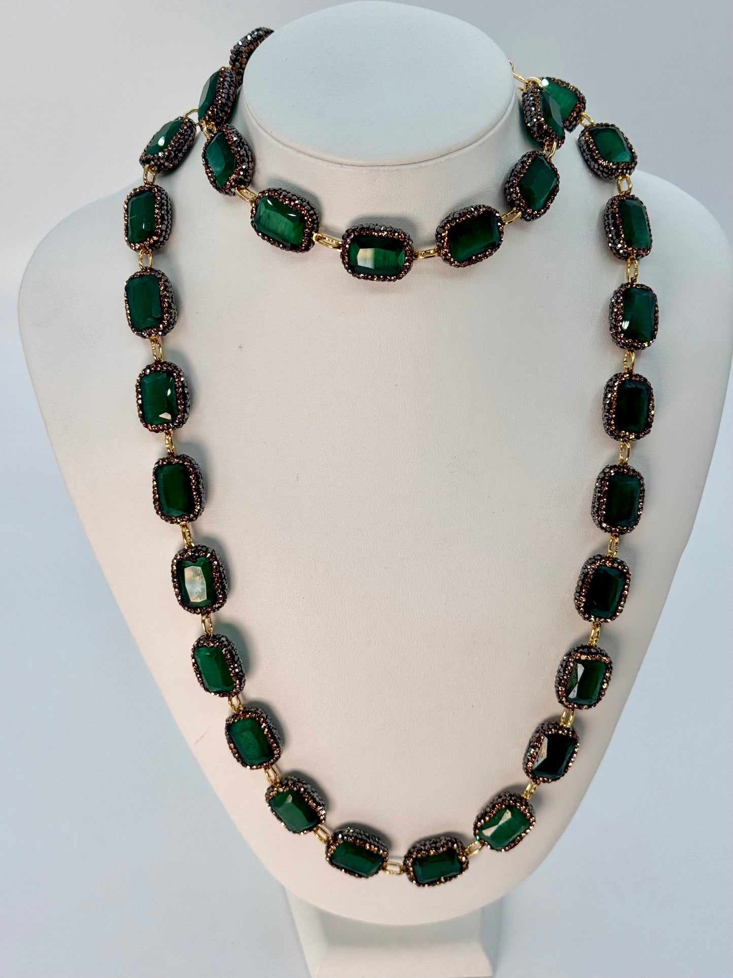 Green Cat’s Eye Necklace