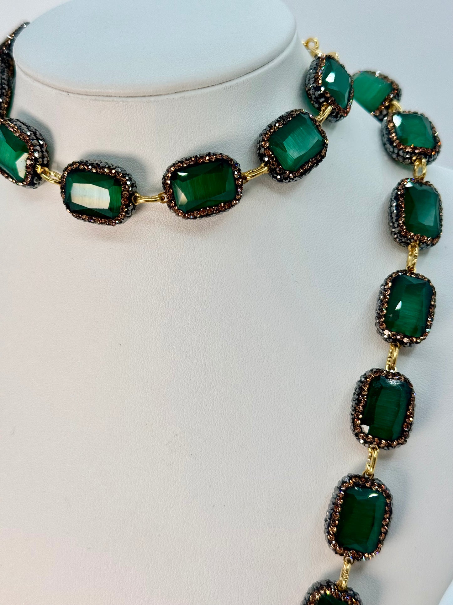Green Cat’s Eye Necklace