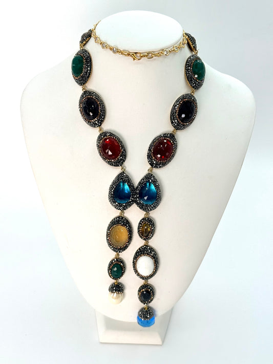 Multicolor Double-Strand Necklace