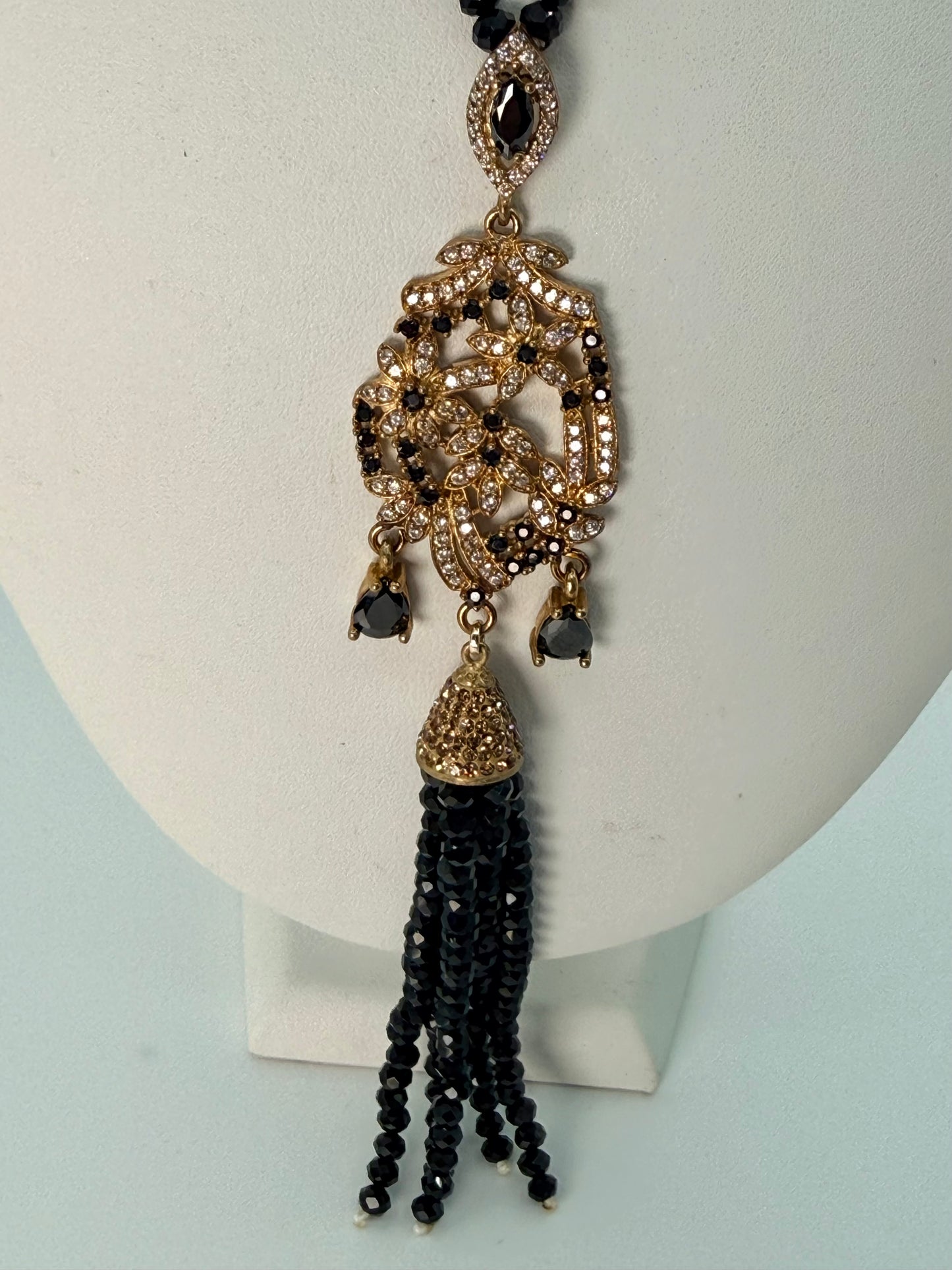 Onyx Necklace - Intricate Design