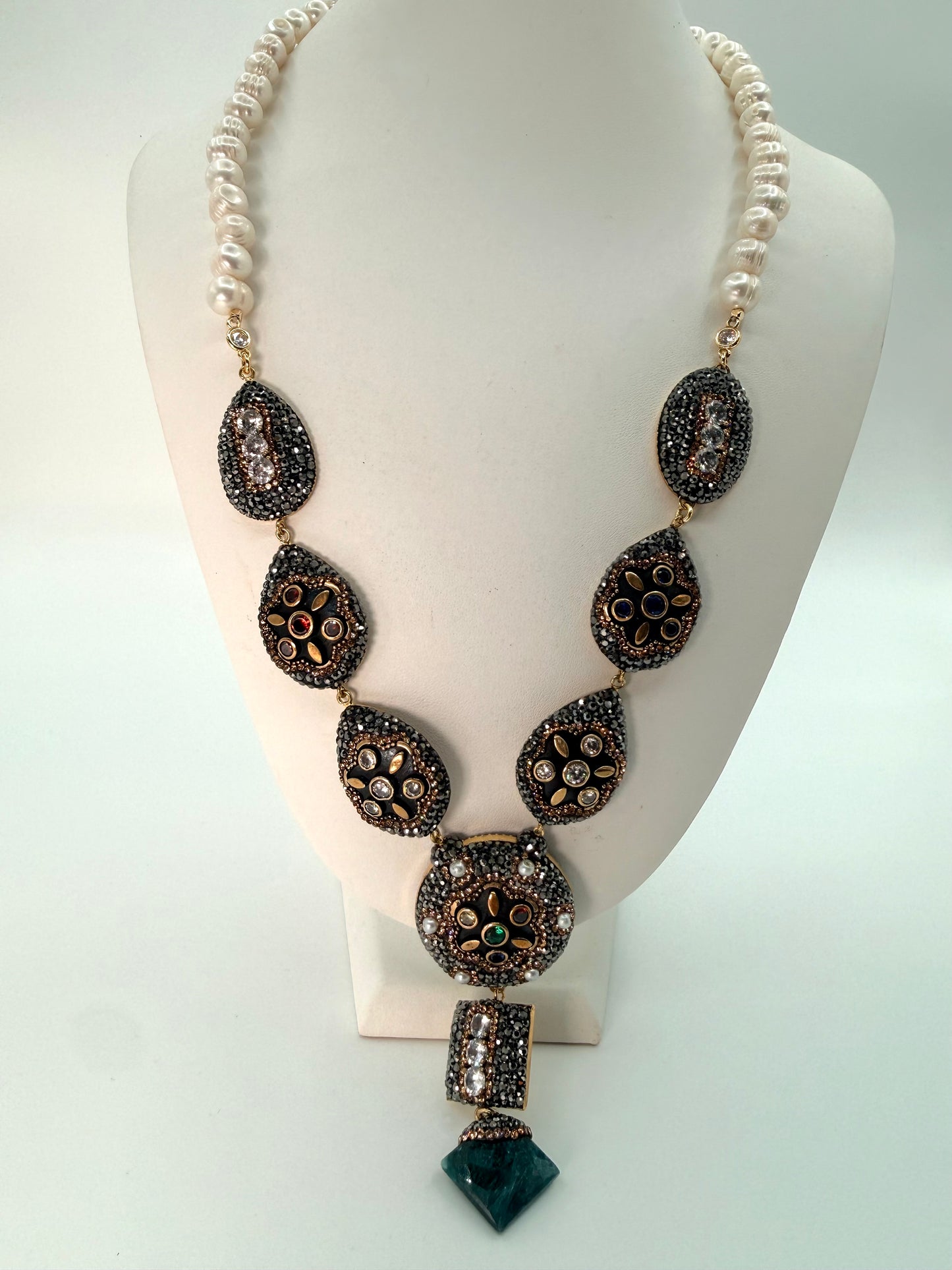 Antique Medieval Emerald Necklace