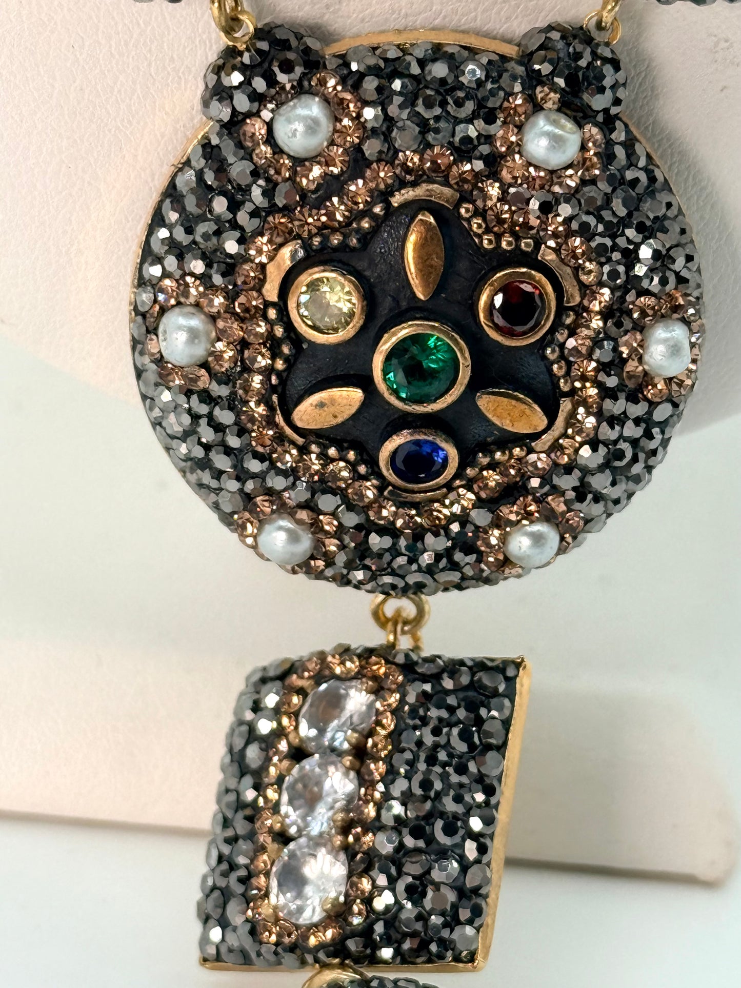 Antique Medieval Emerald Necklace