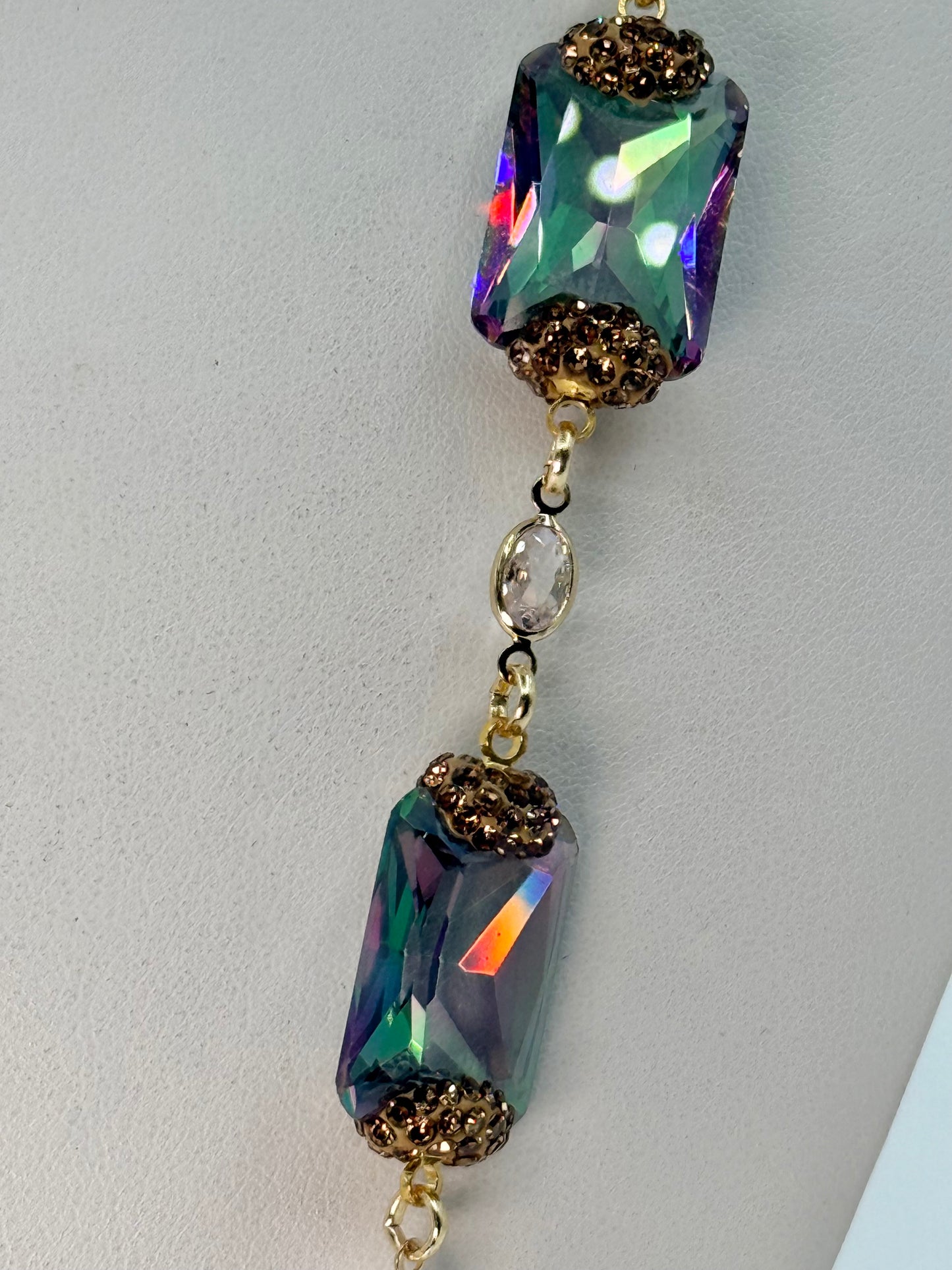 Mystic Topaz  Long Necklace