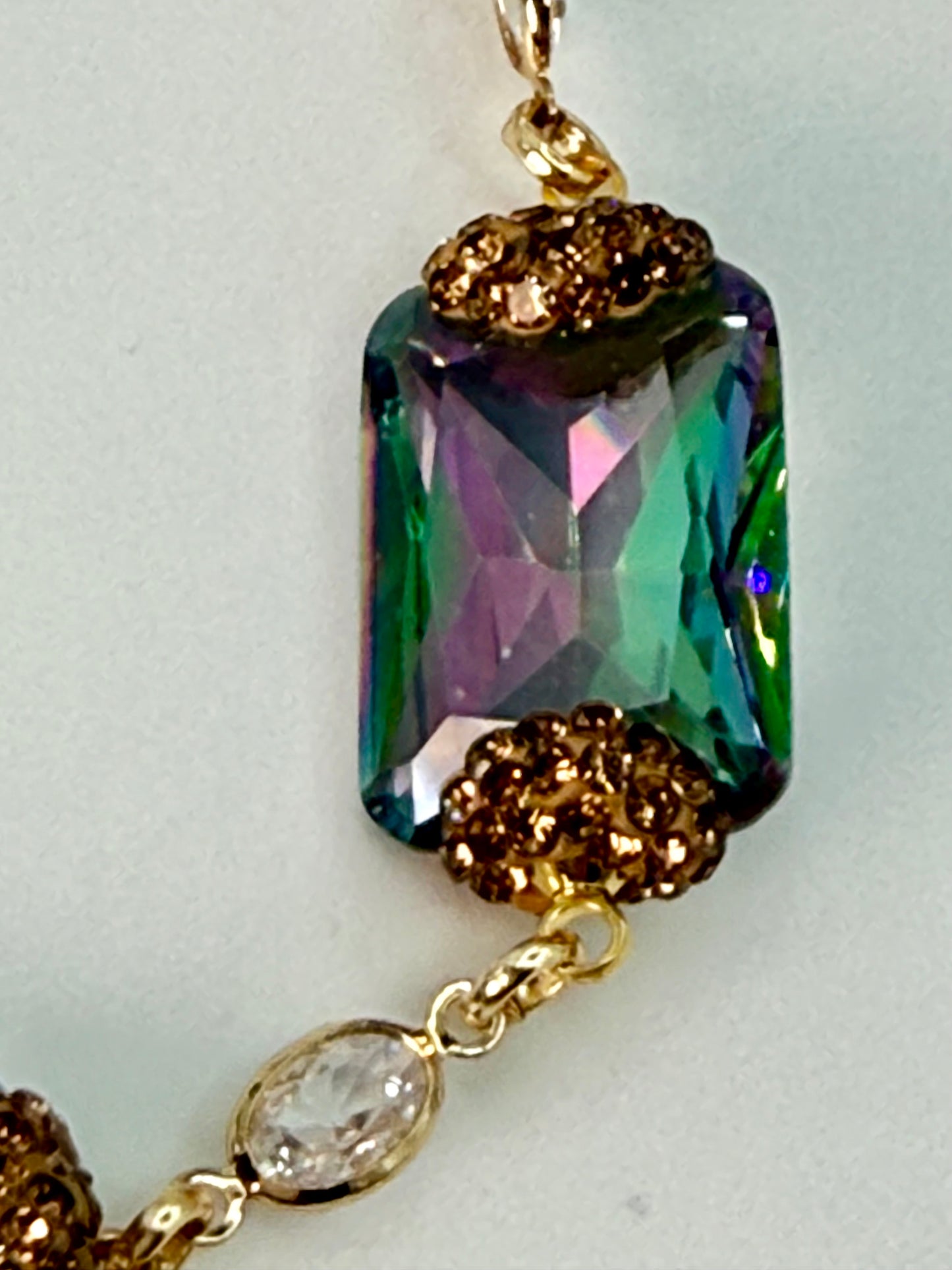 Mystic Topaz  Long Necklace