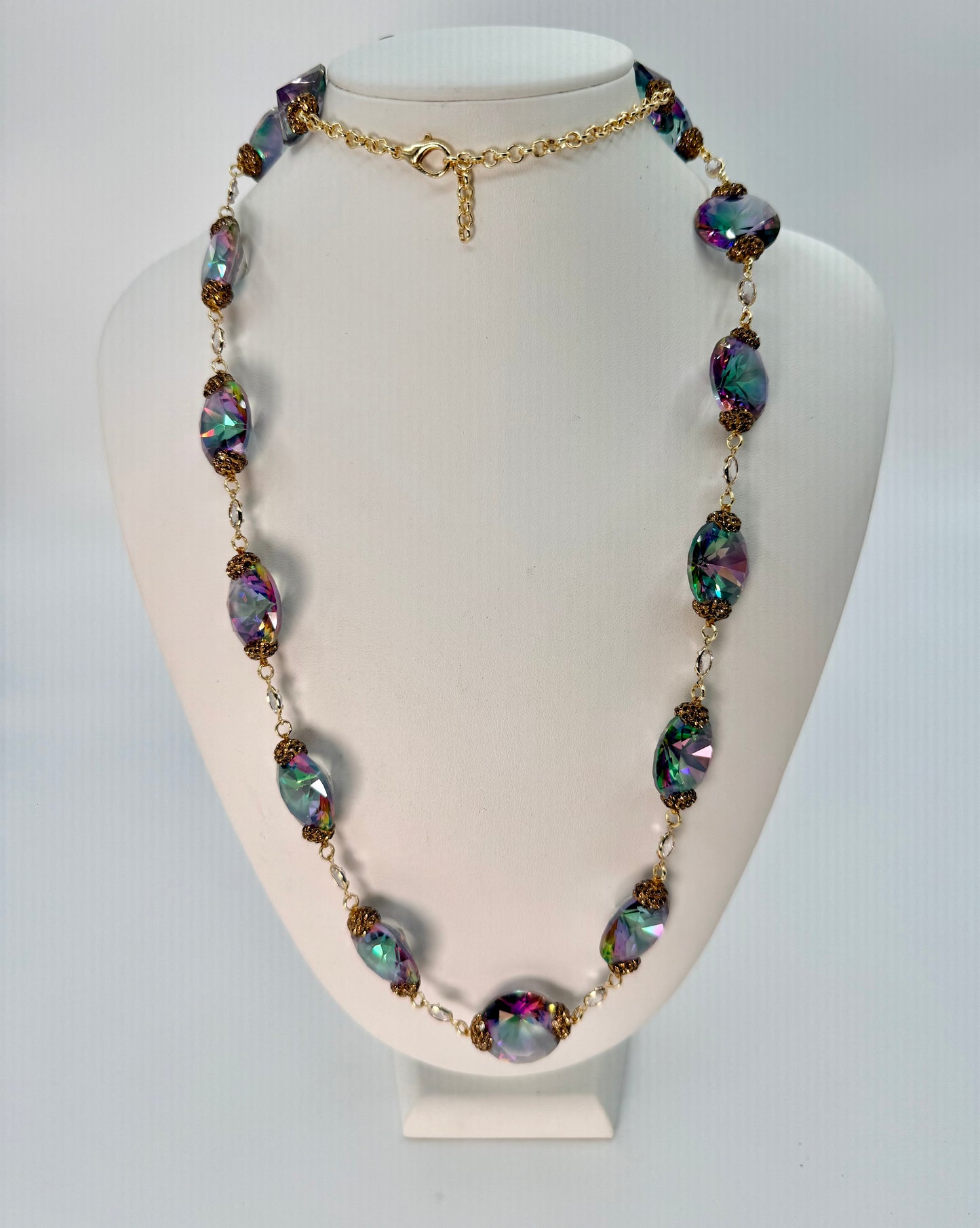 Mystic Topaz  Long Necklace